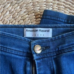 American Apparel Blue Skinny Jeans
